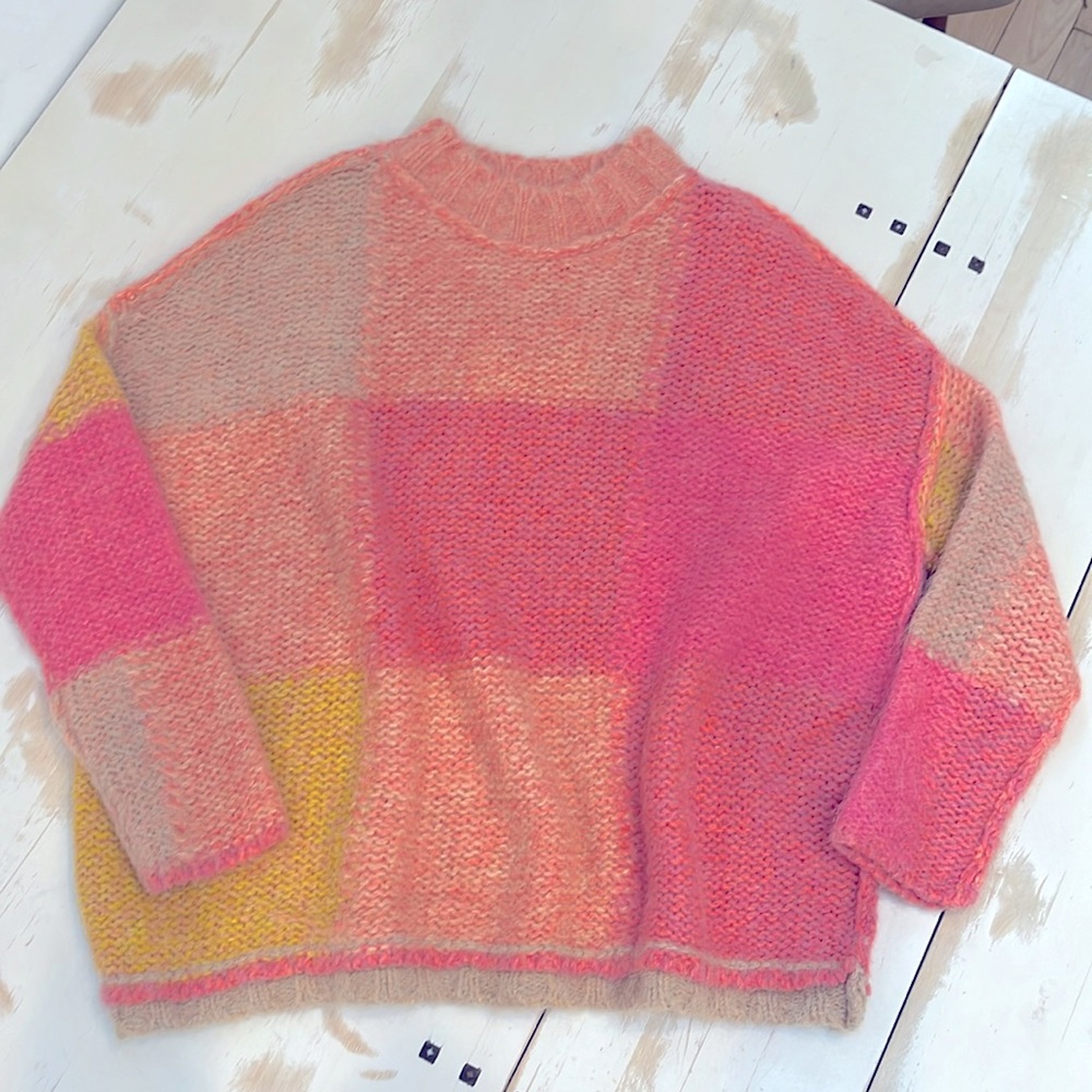 Free People Domino Alpaca Blend Pullover